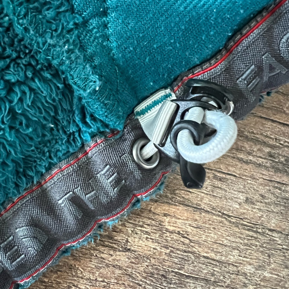 The North Face fleece full zip jacket w/hood women’s Sz S beautiful dark teal - Picture 8 of 16